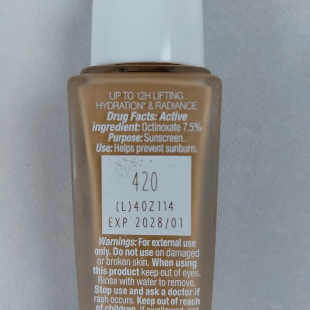 Lancome Renergie Lift Makeup 420 Foundation Anti Wrinkle Radiance SPF27 Exp 1/28